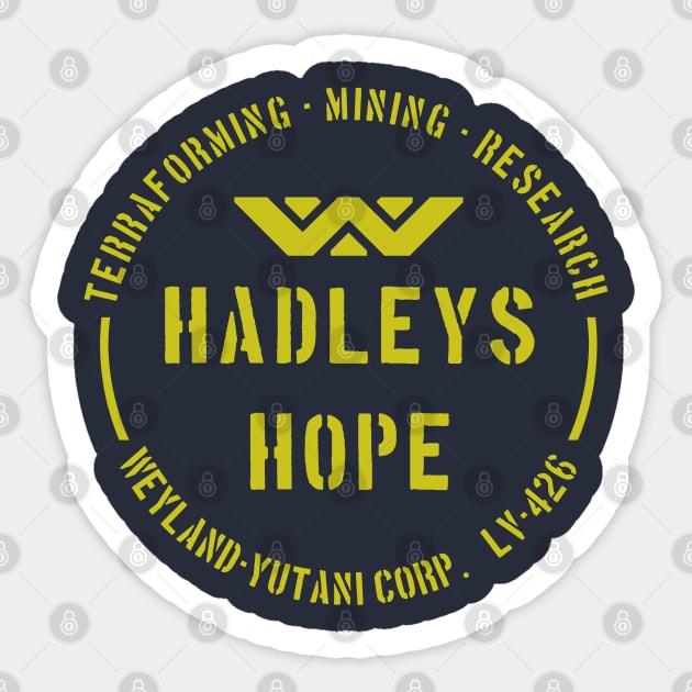 Hadley's Hope LV-426 Sticker by PopCultureShirts